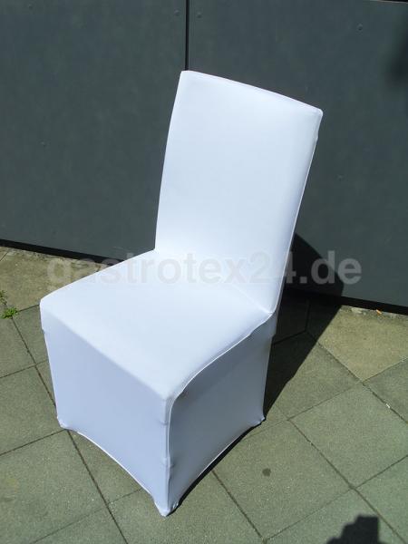 "Hamburg" - Universal-Stuhlhusse - für Bankettstühle - Stretchversion - Farben weiss